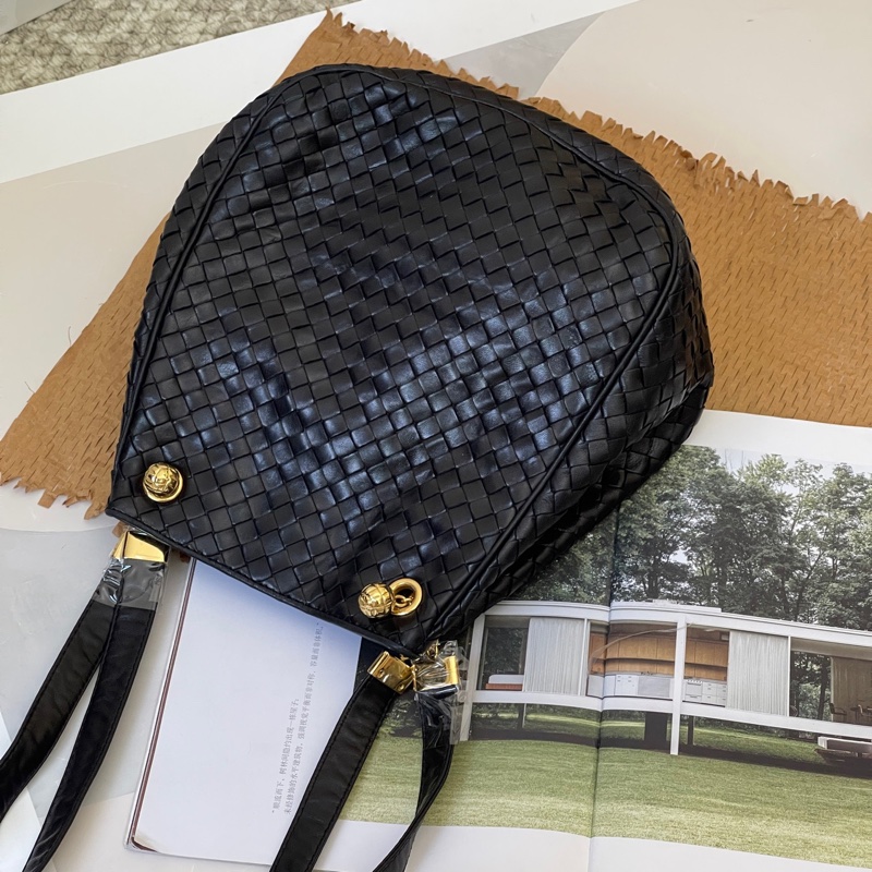bottega Veneta葆蝶家 編織金球包 雕花小金球中古斜挎包-9