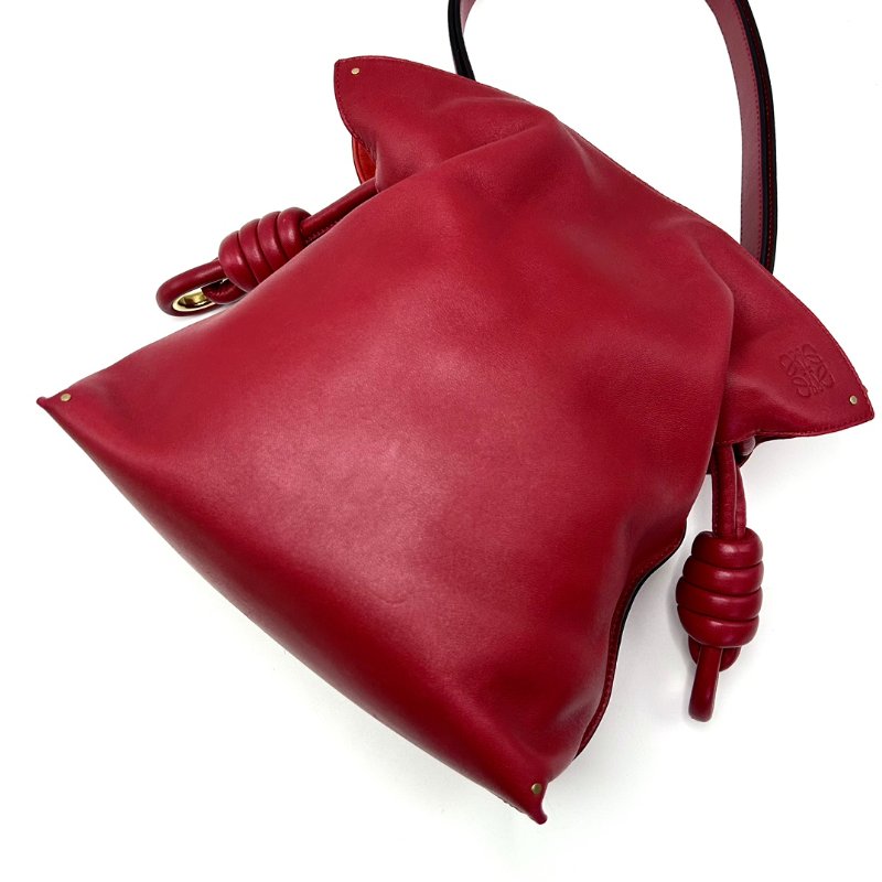 LOEWE Flamenco紅金福袋手提肩背斜背包25.5*19*11 98新配件塵袋-3