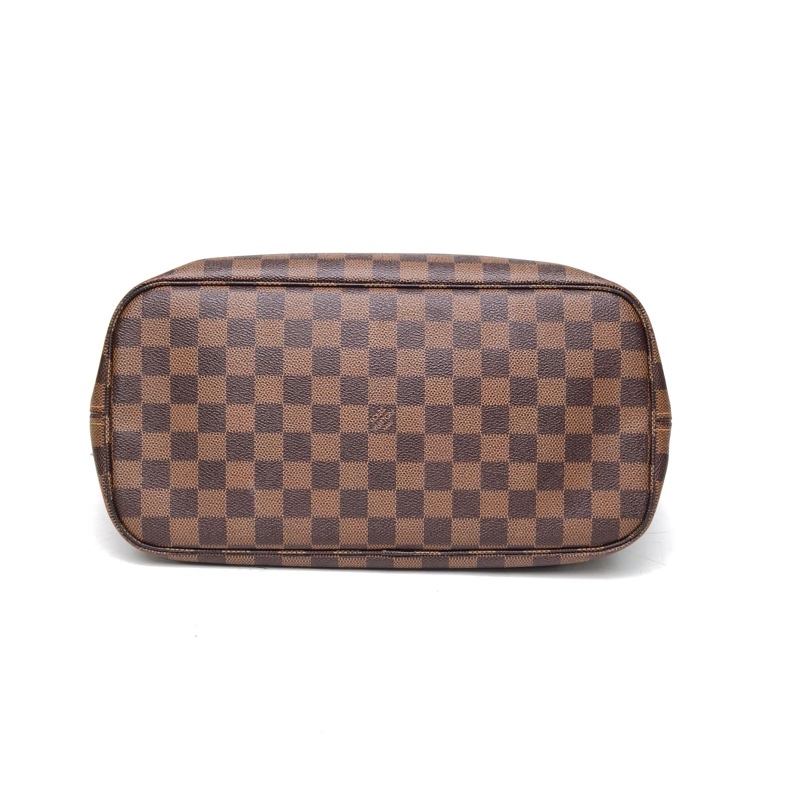 LOUIS VUITTON Neverfull中號棕色棋盤格PVC金扣2018-3