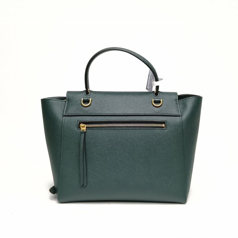 CELINE Belt鯰魚包Micro綠色牛皮金扣-2