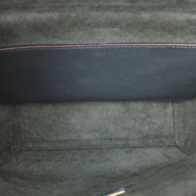 CELINE Belt鯰魚包Micro綠色牛皮金扣-4