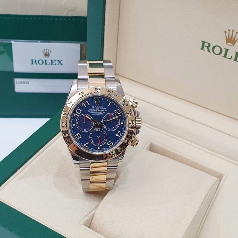 【大眾名錶】 Rolex 勞力士 116503 Daytona 2020/01卡 市場罕見 藍色數字賽車面盤 計時碼錶 錶徑40mm B1325-1