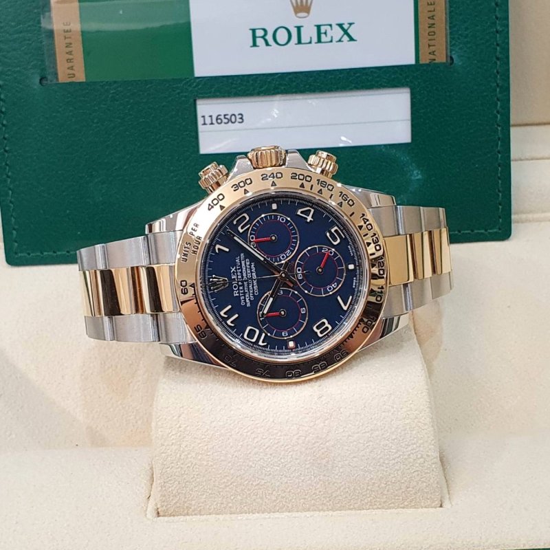 【大眾名錶】 Rolex 勞力士 116503 Daytona 2020/01卡 市場罕見 藍色數字賽車面盤 計時碼錶 錶徑40mm B1325-2