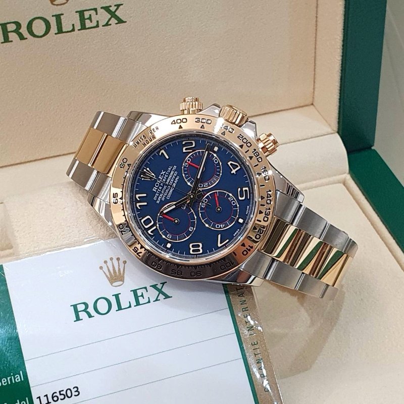 【大眾名錶】 Rolex 勞力士 116503 Daytona 2020/01卡 市場罕見 藍色數字賽車面盤 計時碼錶 錶徑40mm B1325-4