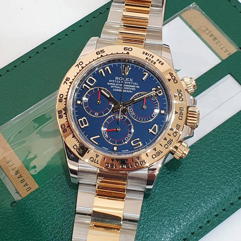 【大眾名錶】 Rolex 勞力士 116503 Daytona 2020/01卡 市場罕見 藍色數字賽車面盤 計時碼錶 錶徑40mm B1325-5