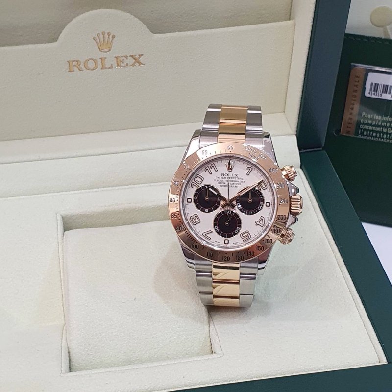 【大眾名錶】 Rolex 勞力士 116523 Daytona 2012/08 停產絕版款 白色熊貓賽車面盤 計時碼錶 錶徑40mm B1326-2