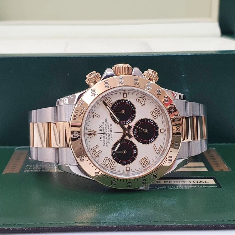 【大眾名錶】 Rolex 勞力士 116523 Daytona 2012/08 停產絕版款 白色熊貓賽車面盤 計時碼錶 錶徑40mm B1326-4