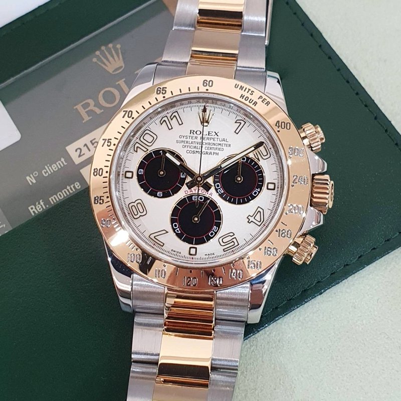 【大眾名錶】 Rolex 勞力士 116523 Daytona 2012/08 停產絕版款 白色熊貓賽車面盤 計時碼錶 錶徑40mm B1326-5