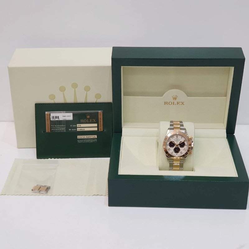 【大眾名錶】 Rolex 勞力士 116523 Daytona 2012/08 停產絕版款 白色熊貓賽車面盤 計時碼錶 錶徑40mm B1326-9