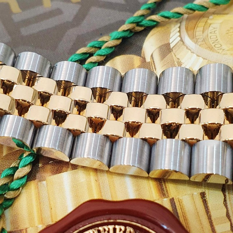 【大眾名錶】ROLEX 勞力士16233 Datejust 半金蠔式 全配件 台灣保單 金色十鑽紀念面盤 底蓋貼紙 錶耳無孔 G297-7
