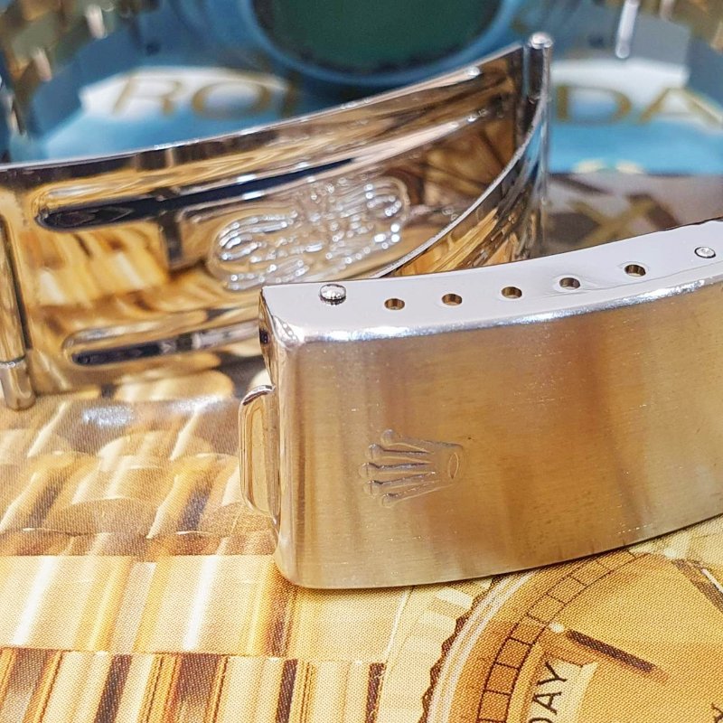 【大眾名錶】ROLEX 勞力士16233 Datejust 半金蠔式 全配件 台灣保單 金色十鑽紀念面盤 底蓋貼紙 錶耳無孔 G297-8