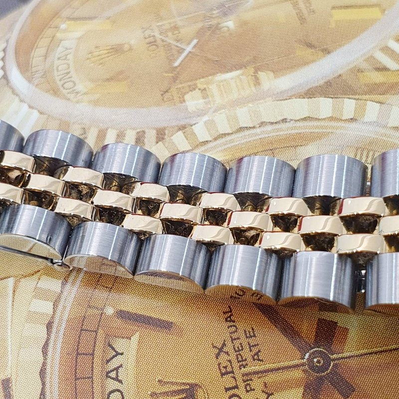 【大眾名錶】ROLEX 勞力士 69173 Datejust 半金女錶 全配件 台灣保單 金色十鑽紀念面盤 錶徑26mm 自動上鍊 G298-7