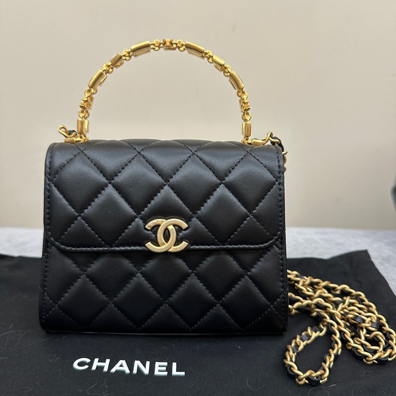 Chanel 22B 琺瑯手柄 中號-5