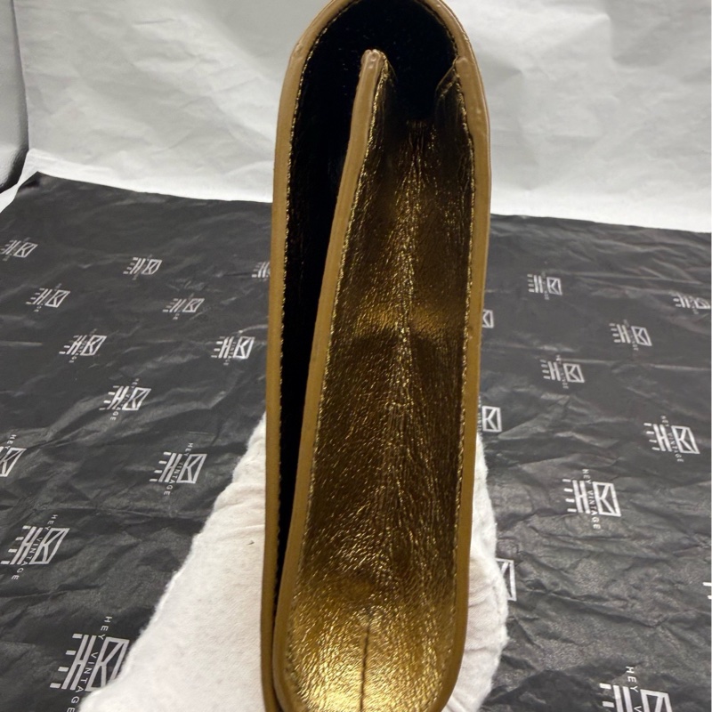 ysl 金色手包 27cm 配件:無-3