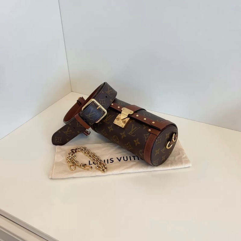 LV 老花 PAPILLON TRUNK 巴比龙 圆筒包手提包-1