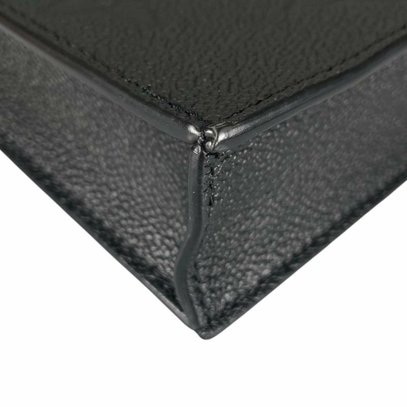 路易威登 Petite Sac Plat Monogram Empreinte 肩背包 M81417 黑色-8