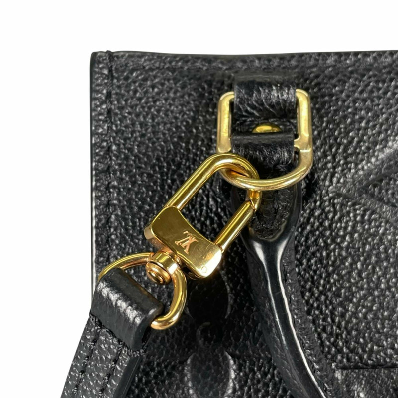 路易威登 Petite Sac Plat Monogram Empreinte 肩背包 M81417 黑色-14