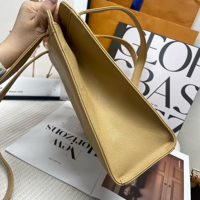 CHANEL香奈兒中古黃色托特包-2