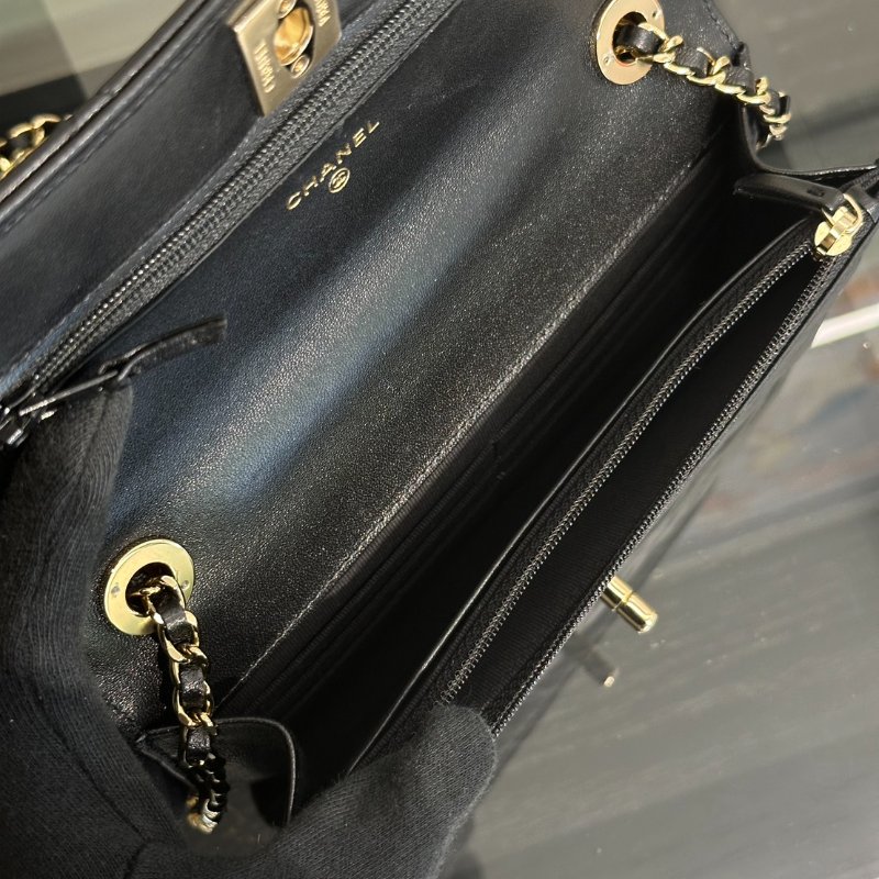 CHANEL Trendy WOC - 黑金-6