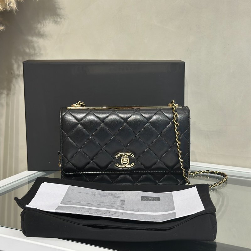 CHANEL Trendy WOC - 黑金-10
