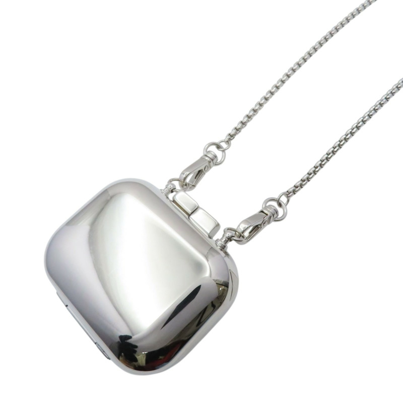 銀色 鍍金 AirPods Pro case 項鍊【PRADA 普拉達】 1ZD010-1