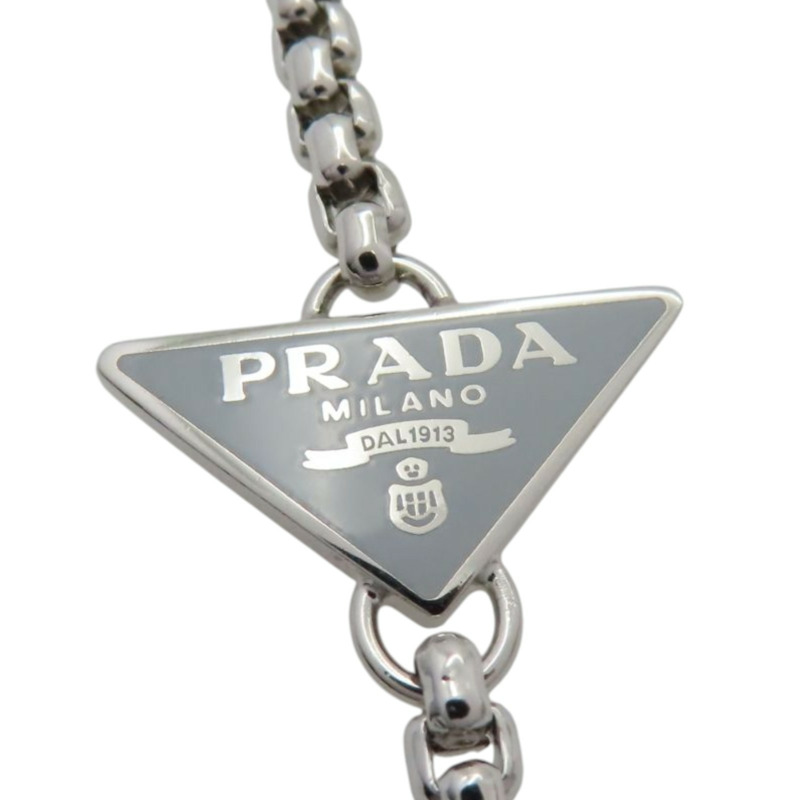 銀色 鍍金 AirPods Pro case 項鍊【PRADA 普拉達】 1ZD010-4