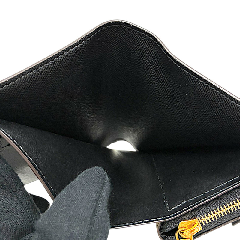 棕色 原花帆布 Juliette 扣式短夾【LOUIS VUITTON LV 路易威登】 M69432-4