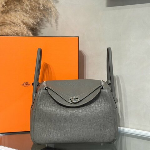 HERMES Lindy 26 - Gris Meyer 0L 積雨雲灰銀 U