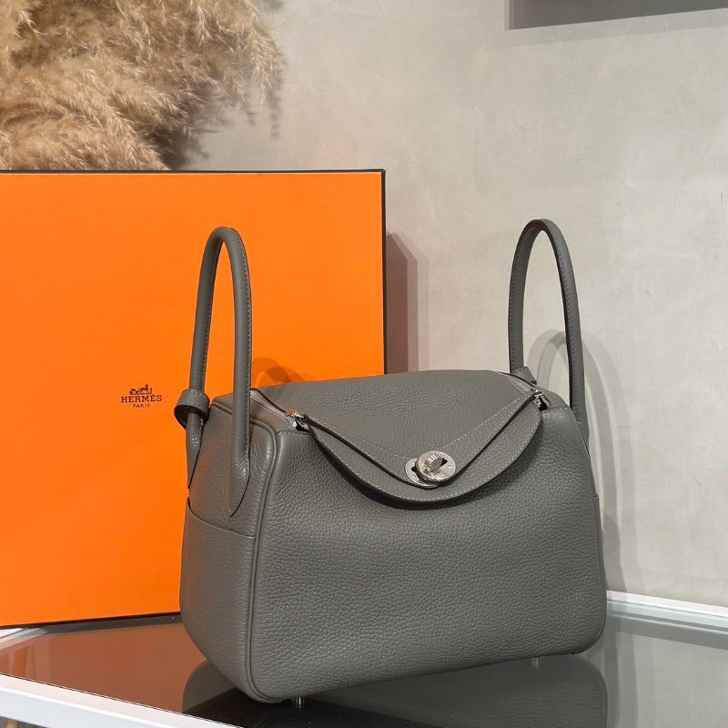 HERMES Lindy 26 - Gris Meyer 0L 積雨雲灰銀 U-2