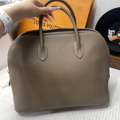 Hermes 愛馬仕Bolide31 大象灰 銀扣 山羊皮框J