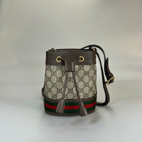 GUCCI 550620 老花水桶包MINI