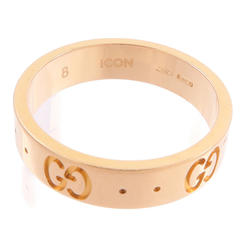 GUCCI 18K玫瑰金Gucci Icon戒指-5