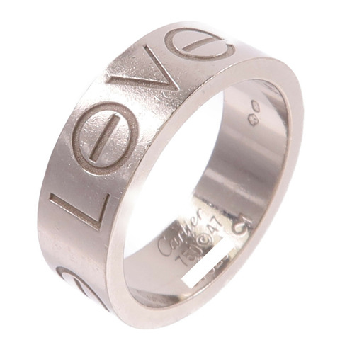 CARTIER 18K白金Love Ring戒指