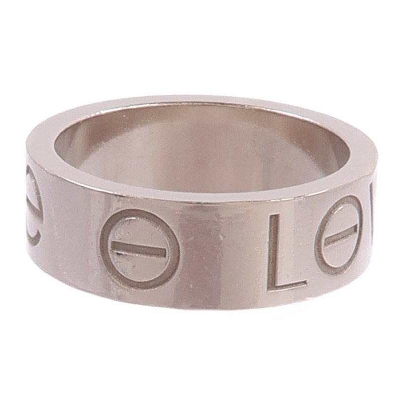 CARTIER 18K白金Love Ring戒指-2
