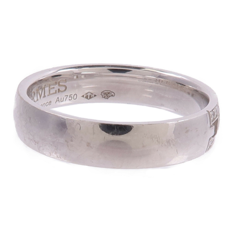 HERMES 18K白金Ever Herakles Ring鑽石戒指-3