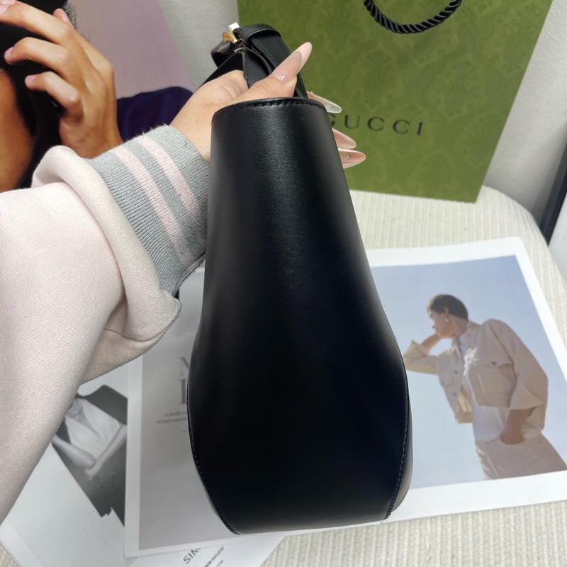 Prada普拉達 黑色中號手提托特包菜籃子-6
