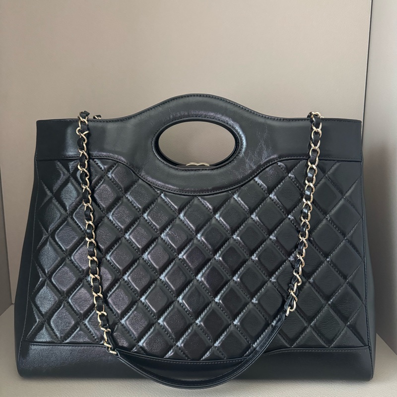 Chanel 31 Bag 大號雙鏈條肩背托特包|24SS大型購物包|晶片款-1