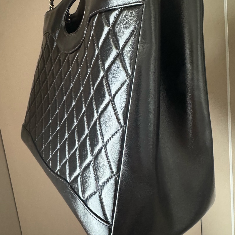 Chanel 31 Bag 大號雙鏈條肩背托特包|24SS大型購物包|晶片款-8