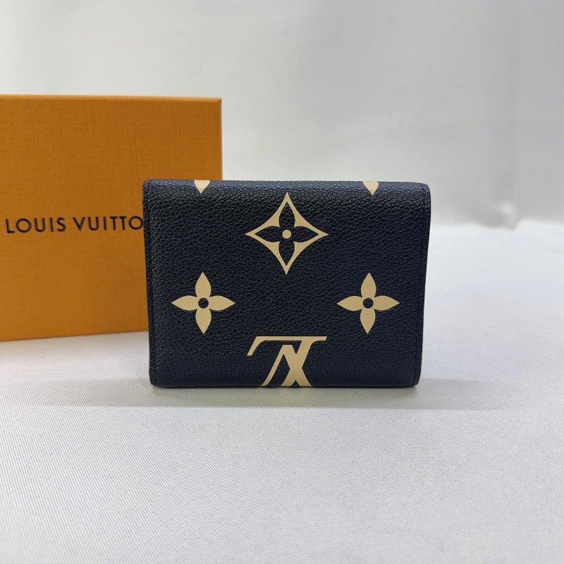 LV Victorine雙色三折短夾-1