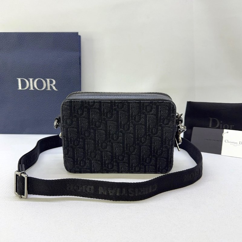 DIOR Oblique雙層黑老花相機包-1