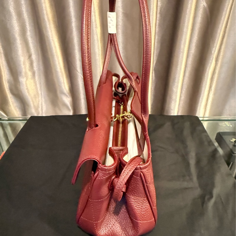 Chanel Burgundy 法棍包-2