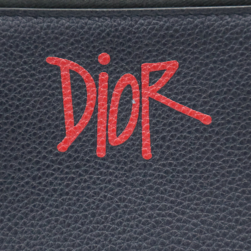 深藍色 牛皮 Shawn Stussy 肩背包【Dior 迪奧】-4