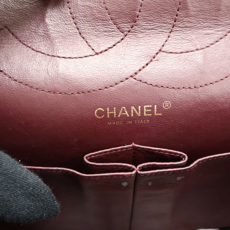 黑色 菱格紋牛皮 2.55 Maxi 肩背包 (無卡)【CHANEL 香奈兒】 A37590-4