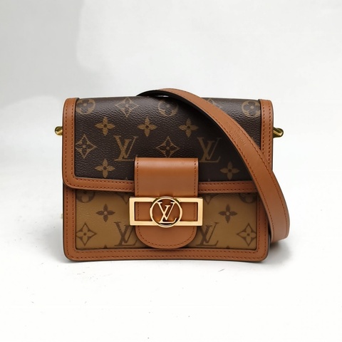 LOUIS VUITTON Dauphine達芙妮Mini老花PVC晶片肩背包