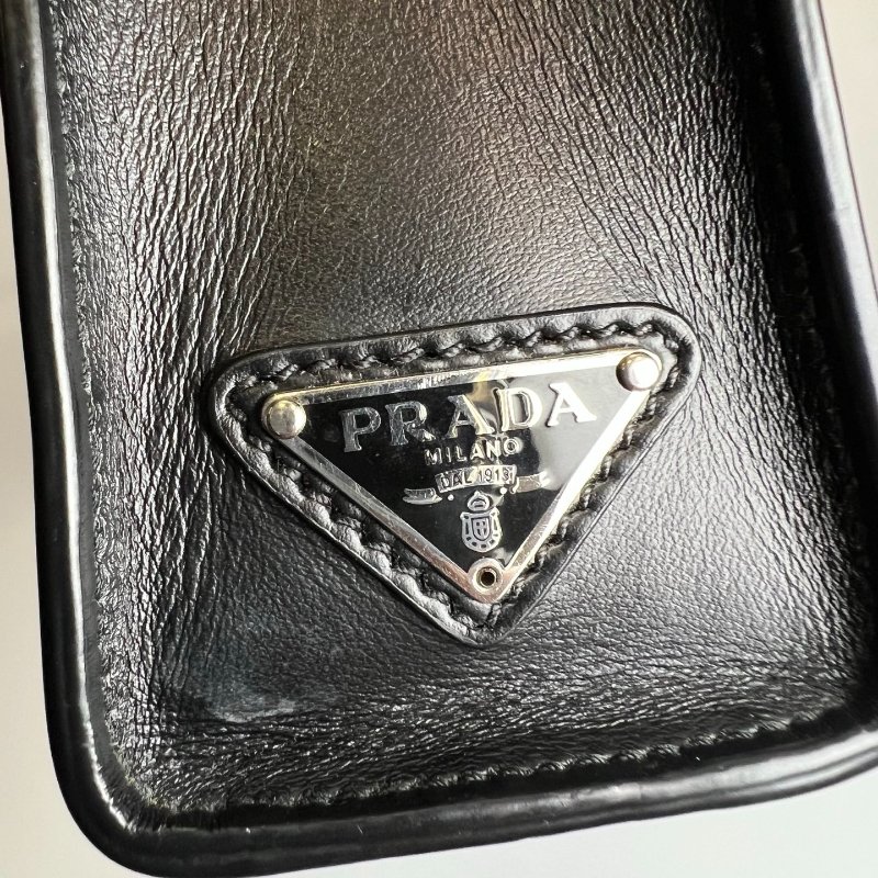 PRADA 1BA333 黑壓紋琴譜包MINI-7