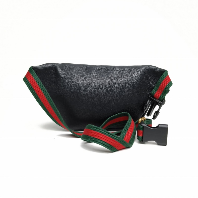 GUCCI Printleather腰包Mini黑色牛皮-2