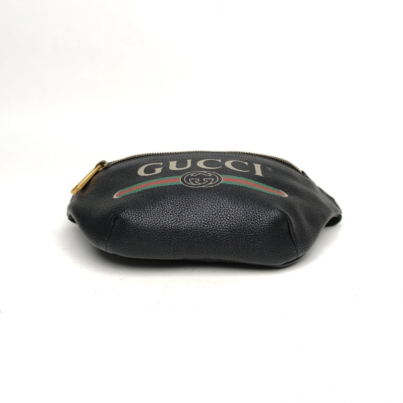 GUCCI Printleather腰包Mini黑色牛皮-3