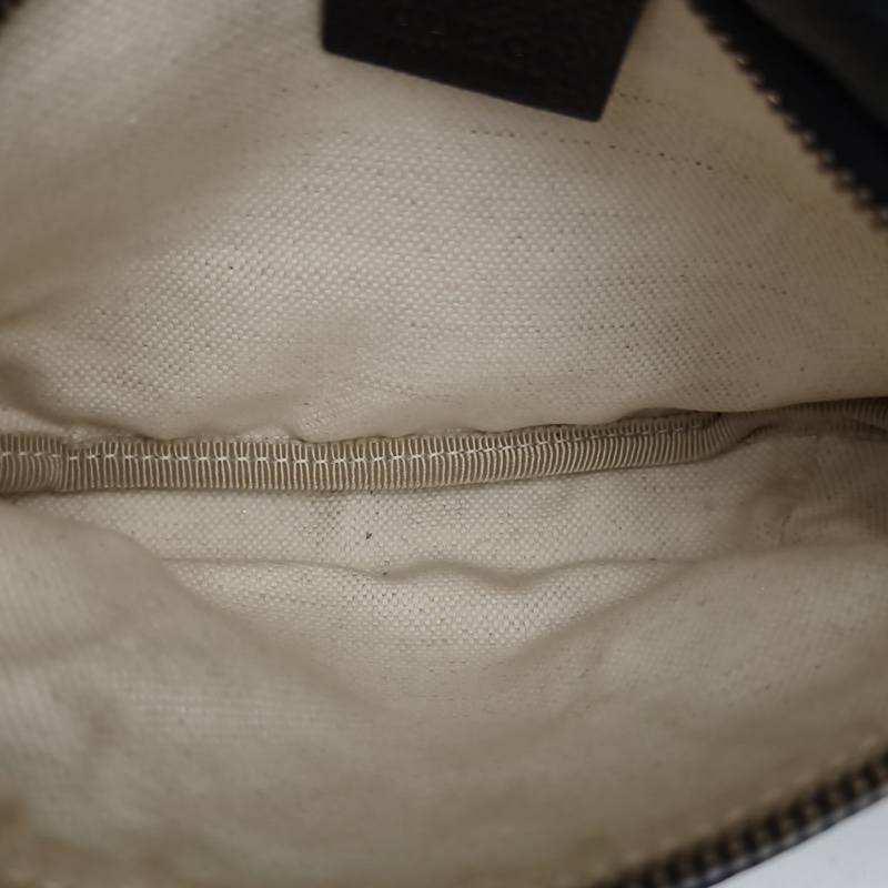 GUCCI Printleather腰包Mini黑色牛皮-4
