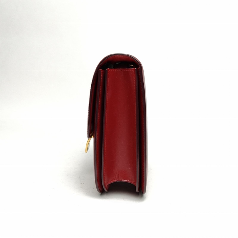 CELINE ClassicBox中號紅色牛皮金扣肩背包-1