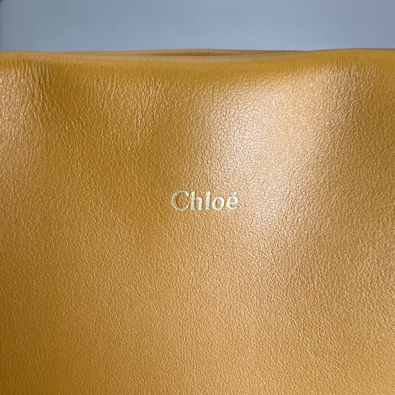 CHLOE 黃皮革托特包-7